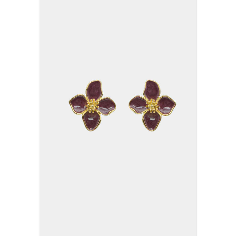 Voodoo Vixen - Purple Alloy Des boucles d'oreilles - Violet
